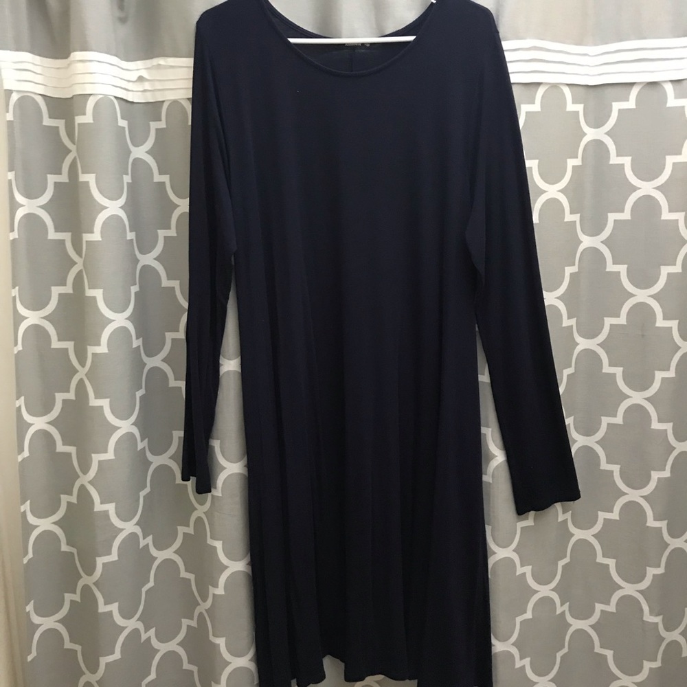 Navy Blue Dress with Pockets